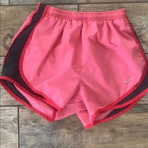 Nike dri fit running shorts XS PINK AND GRAY